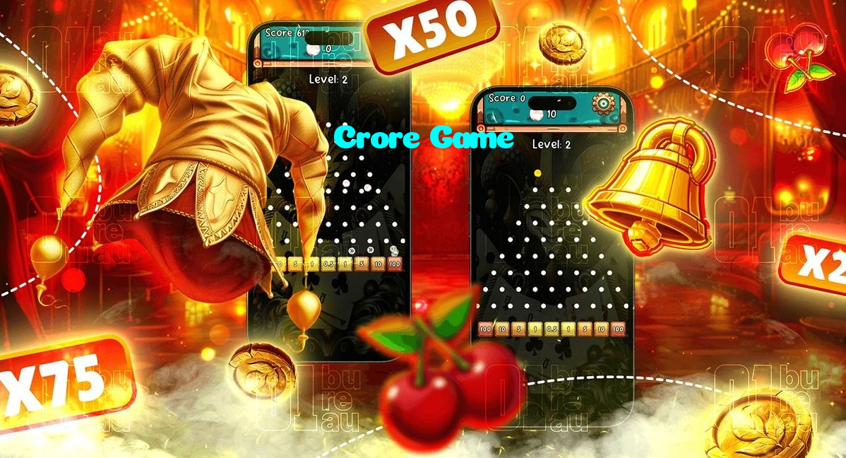 Crore Game casino presented on mobile device in Pakistan with slots and live games